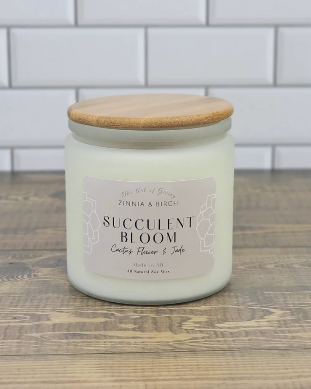 Succulent Bloom Candle