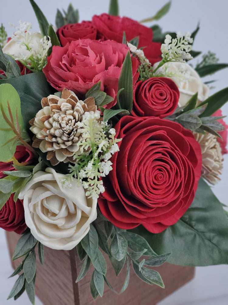 Crimson Rose Box Arrangement